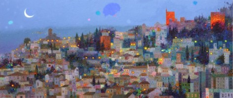 Granada y la luna 